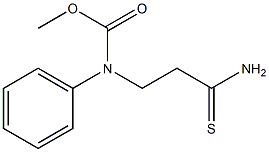 methyl N-(2-carbamothioylethyl)-N-phenylcarbamate Struktur