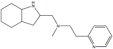 methyl(octahydro-1H-indol-2-ylmethyl)[2-(pyridin-2-yl)ethyl]amine Struktur