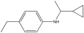 N-(1-cyclopropylethyl)-4-ethylaniline Struktur