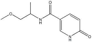 N-(1-methoxypropan-2-yl)-6-oxo-1,6-dihydropyridine-3-carboxamide Struktur