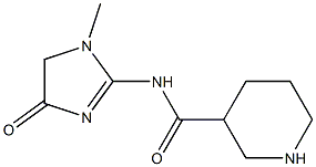 N-(1-methyl-4-oxo-4,5-dihydro-1H-imidazol-2-yl)piperidine-3-carboxamide Struktur