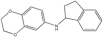 N-(2,3-dihydro-1H-inden-1-yl)-2,3-dihydro-1,4-benzodioxin-6-amine Struktur