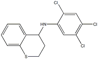 N-(2,4,5-trichlorophenyl)-3,4-dihydro-2H-1-benzothiopyran-4-amine Struktur