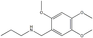 N-(2,4,5-trimethoxybenzyl)propan-1-amine Struktur