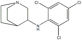 N-(2,4,6-trichlorophenyl)-1-azabicyclo[2.2.2]octan-3-amine Struktur