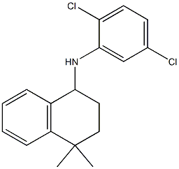 N-(2,5-dichlorophenyl)-4,4-dimethyl-1,2,3,4-tetrahydronaphthalen-1-amine Struktur