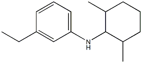 N-(2,6-dimethylcyclohexyl)-3-ethylaniline Struktur