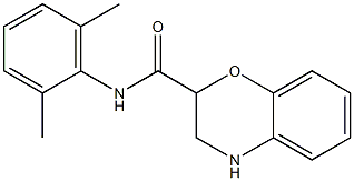 N-(2,6-dimethylphenyl)-3,4-dihydro-2H-1,4-benzoxazine-2-carboxamide Struktur