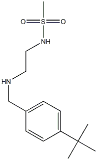 N-(2-{[(4-tert-butylphenyl)methyl]amino}ethyl)methanesulfonamide Struktur