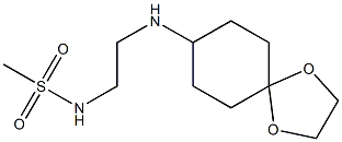 N-(2-{1,4-dioxaspiro[4.5]decan-8-ylamino}ethyl)methanesulfonamide Struktur