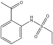 N-(2-acetylphenyl)ethanesulfonamide Struktur