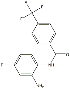 N-(2-amino-4-fluorophenyl)-4-(trifluoromethyl)benzamide Struktur