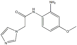 N-(2-amino-4-methoxyphenyl)-2-(1H-imidazol-1-yl)acetamide Struktur