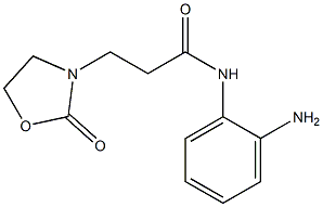 N-(2-aminophenyl)-3-(2-oxo-1,3-oxazolidin-3-yl)propanamide Struktur