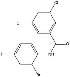 N-(2-bromo-4-fluorophenyl)-3,5-dichlorobenzamide Struktur