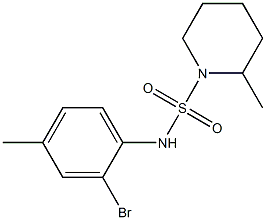 N-(2-bromo-4-methylphenyl)-2-methylpiperidine-1-sulfonamide Struktur