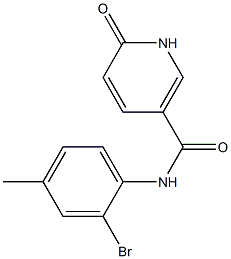 N-(2-bromo-4-methylphenyl)-6-oxo-1,6-dihydropyridine-3-carboxamide Struktur