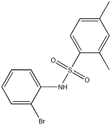 N-(2-bromophenyl)-2,4-dimethylbenzene-1-sulfonamide Struktur