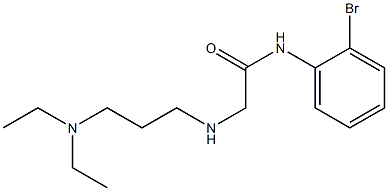 N-(2-bromophenyl)-2-{[3-(diethylamino)propyl]amino}acetamide Struktur