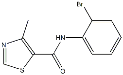 N-(2-bromophenyl)-4-methyl-1,3-thiazole-5-carboxamide Struktur