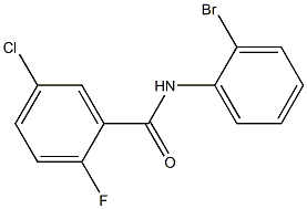 N-(2-bromophenyl)-5-chloro-2-fluorobenzamide Struktur