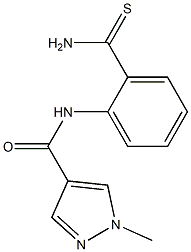 N-(2-carbamothioylphenyl)-1-methyl-1H-pyrazole-4-carboxamide Struktur