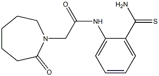 N-(2-carbamothioylphenyl)-2-(2-oxoazepan-1-yl)acetamide Struktur