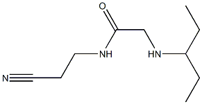 N-(2-cyanoethyl)-2-(pentan-3-ylamino)acetamide Struktur