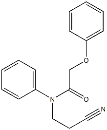 N-(2-cyanoethyl)-2-phenoxy-N-phenylacetamide Struktur