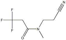 N-(2-cyanoethyl)-3,3,3-trifluoro-N-methylpropanamide Struktur