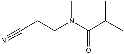 N-(2-cyanoethyl)-N,2-dimethylpropanamide Struktur