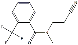 N-(2-cyanoethyl)-N-methyl-2-(trifluoromethyl)benzamide Struktur