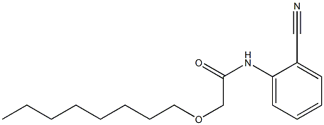 N-(2-cyanophenyl)-2-(octyloxy)acetamide Struktur