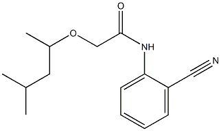 N-(2-cyanophenyl)-2-[(4-methylpentan-2-yl)oxy]acetamide Struktur