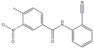 N-(2-cyanophenyl)-4-methyl-3-nitrobenzamide Struktur