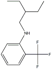 N-(2-ethylbutyl)-2-(trifluoromethyl)aniline Struktur