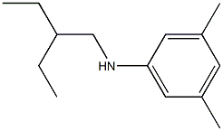 N-(2-ethylbutyl)-3,5-dimethylaniline Struktur