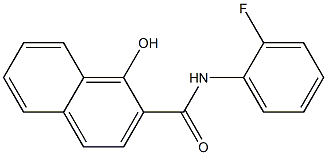 N-(2-fluorophenyl)-1-hydroxynaphthalene-2-carboxamide Struktur