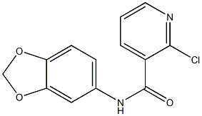 N-(2H-1,3-benzodioxol-5-yl)-2-chloropyridine-3-carboxamide Struktur