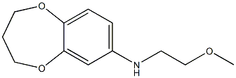 N-(2-methoxyethyl)-3,4-dihydro-2H-1,5-benzodioxepin-7-amine Struktur