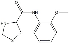 N-(2-methoxyphenyl)-1,3-thiazolidine-4-carboxamide Struktur