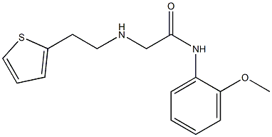 N-(2-methoxyphenyl)-2-{[2-(thiophen-2-yl)ethyl]amino}acetamide Struktur