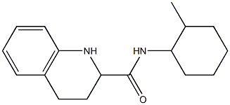 N-(2-methylcyclohexyl)-1,2,3,4-tetrahydroquinoline-2-carboxamide Struktur