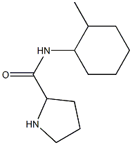 N-(2-methylcyclohexyl)pyrrolidine-2-carboxamide Struktur