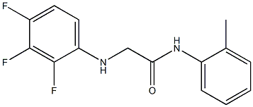 N-(2-methylphenyl)-2-[(2,3,4-trifluorophenyl)amino]acetamide Struktur