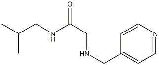 N-(2-methylpropyl)-2-[(pyridin-4-ylmethyl)amino]acetamide Struktur