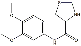 N-(3,4-dimethoxyphenyl)-1,3-thiazolidine-4-carboxamide Struktur