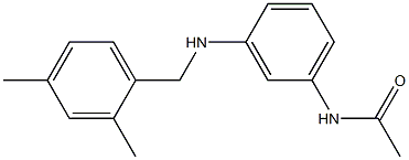 N-(3-{[(2,4-dimethylphenyl)methyl]amino}phenyl)acetamide Struktur