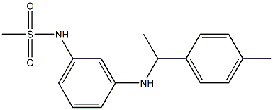 N-(3-{[1-(4-methylphenyl)ethyl]amino}phenyl)methanesulfonamide Struktur