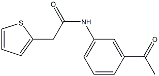 N-(3-acetylphenyl)-2-thien-2-ylacetamide Struktur